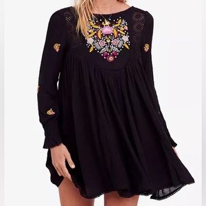 Free People Mohave Embroidered Mini Dress